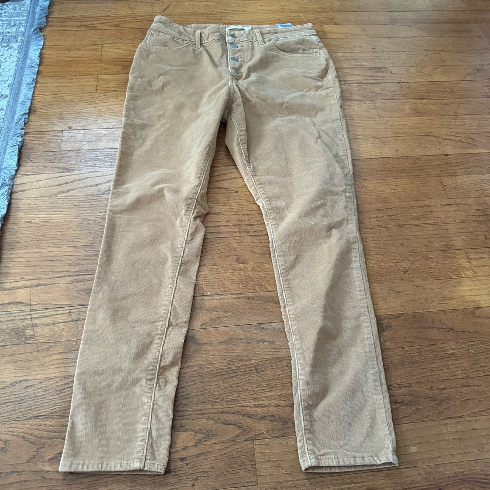 Levi's Tan Corduroy 721 High Rise Skinny 31